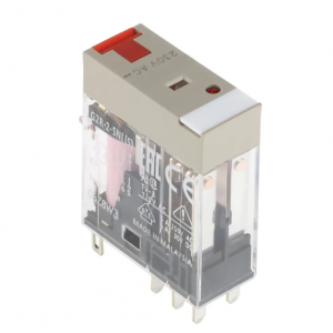 G2R 2 SN AC230, Relay, plug-in, 8-pin, DPDT, 5 A, mech & LED indicators.
