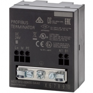 6ES7972-0DA00-0AA0, SIMATIC DP, RS485 terminating resistor for terminating PROFIBUS/MPI networks